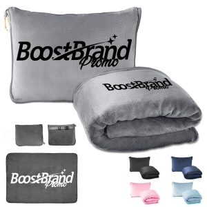 2 in 1 Travel Blanket with Carry Pouch