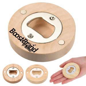 Eco Bamboo Magnetic Bottle Opener for Refrigerator