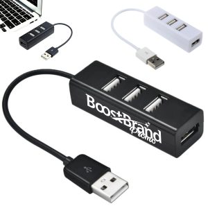 4 Port USB 2.0 Hub Splitter for Computer and Laptop