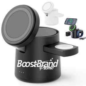 3 in 1 Magnetic Wireless Charger Stand with Organizer