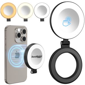 Magnetic Touch LED Ring Light for Phones and Selfies