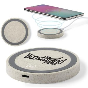 Eco-Friendly Wheat Straw Wireless Charger 15W
