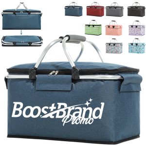 Outdoor Picnic Basket Cooler with Ice Pack & Large Capacity