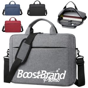 Laptop Shoulder Bag with Handle and Adjustable Strap