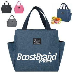 Insulated Lunch Tote Bag w/ Zipper for Work and Outdoor Use