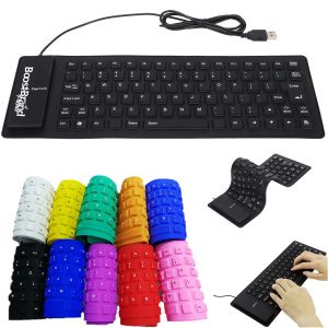 Silicone Keyboard Waterproof Dustproof USB Portable Design
