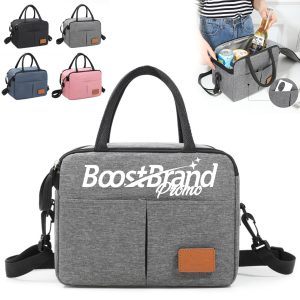 Insulated Lunch Cooler Bag with Strap and Handle