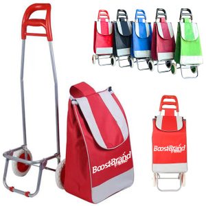 Foldable Portable Shopping Trolley with Removable Bag