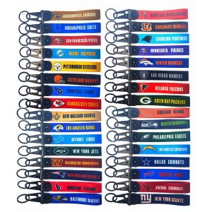 Custom Woven Tactical Keychain with Metal Clip and Keyring