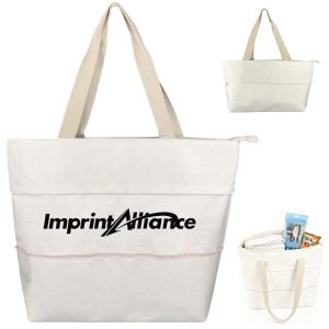 Foldable Nylon Shopping Tote Bag with Compact Storage Pouch