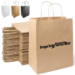 Kraft Paper Shopping Bag with Twisted Handles