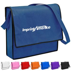 Non Woven Messenger Bag with Flap and Shoulder Strap