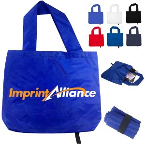 Foldable Nylon Tote Bag with Carry Handles