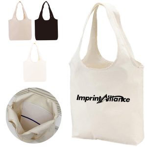 Eco Friendly Cotton Canvas Tote Bag with Long Handles