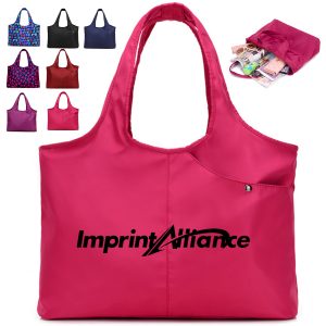 20L Foldable Nylon Shopping Tote Bag