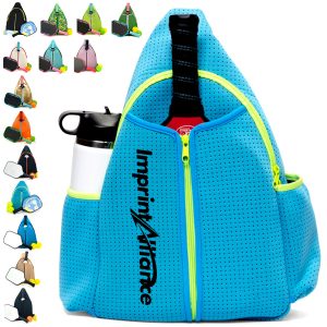 Blue Pickleball Paddle Bag with Large Capacity Design