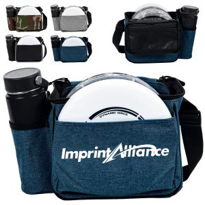 Compact Disc Golf Shoulder Bag with Drink Holder