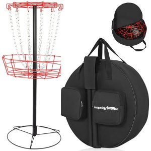 Portable Disc Golf Target Set with Carrying Bag