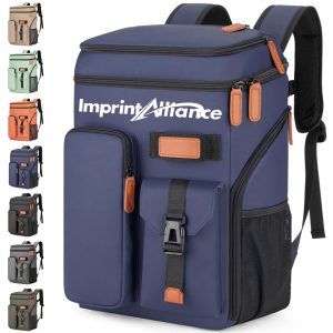 Large Insulated Cooler Backpack with Front Pocket Design