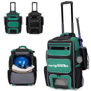 Rolling Baseball Equipment Bag with Wheels