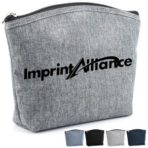 Oxford Fabric Cosmetic Bag with Zipper Closure