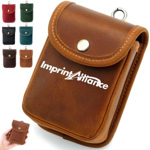 Vintage PU Leather Mini Pouch with Snap Closure