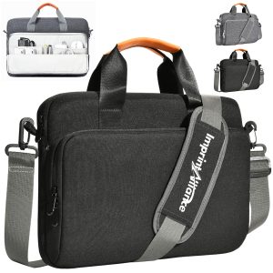 15 Inch Oxford Laptop Briefcase with Dual Handle and Strap