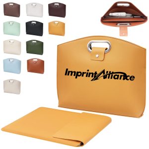 14 Inch PU Leather A4 Document Bag with Handle