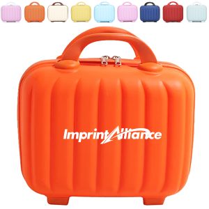 Mini Hard Shell Makeup Case with Handle and Lock