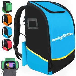 35L Expandable Rolling Backpack with Trolley Handle