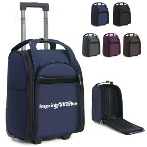 25L Expandable Rolling Travel Bag with Telescopic Handle