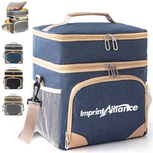 Insulated Picnic Lunch Bag with Double Layer Design