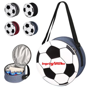 Soccer Ball Insulated Cooler Bag for Drinks