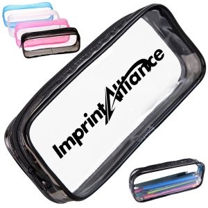 Transparent PVC Pencil Case with Zipper Closure