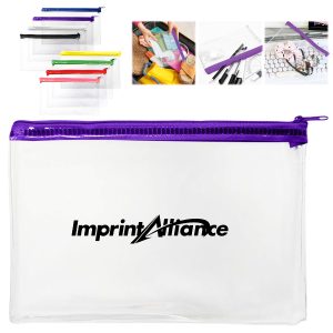 Transparent PVC Zipper Pencil Case and Makeup Bag