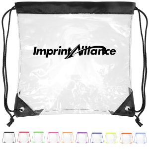 Stadium Approved Clear PVC Drawstring Cinch Backpack