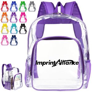 Stadium Approved Duty Clear PVC Security Backpack Bookbag