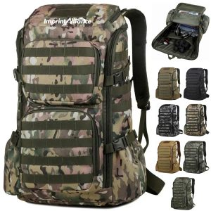 Heavy Duty Tactical MOLLE Camo Military Backpack Rucksack