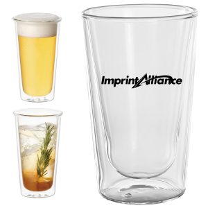13 oz. Double Wall Glass Cup for Hot and Cold Drinks