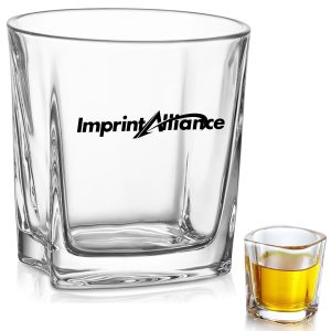 10 oz. Square Glass Whiskey Tumbler with Custom Logo
