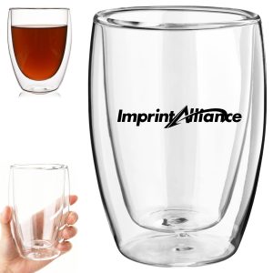 11.5 oz. Double Wall Glass Cup with Custom Logo
