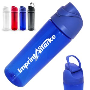 25 oz. Sports Plastic Water Bottle with Flip Lid and Handle