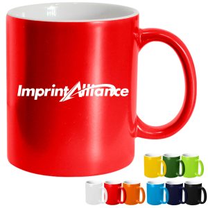 11 oz. Colorful Ceramic Mug with Custom Logo Printing