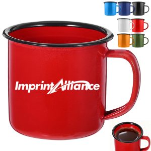 12 oz. Classic Enamel Mug with Retro Design