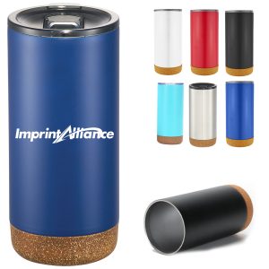 15 oz. Stainless Steel Tumbler with Cork Base & Lid