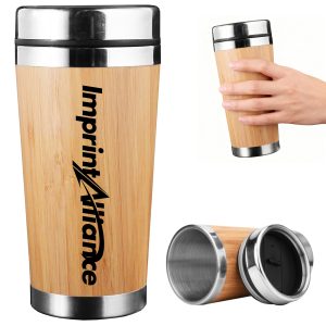 12 oz. Bamboo Stainless Steel Travel Tumbler