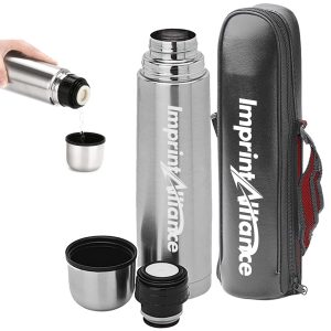 25 oz. Stainless Steel Vacuum Flask Set with Carry Case