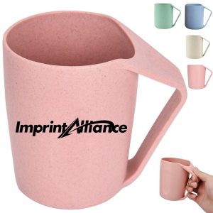 13.5 oz. Eco Wheat Straw Mug with Modern Handle