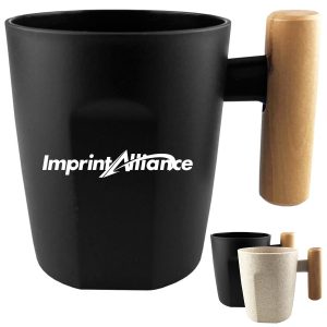 15 oz. Wheat Straw Mug with Wooden Handle