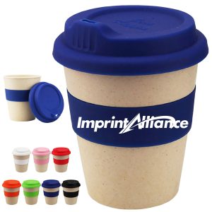 8 oz. Wheat Straw Coffee Cup with Silicone Lid & Sleeve